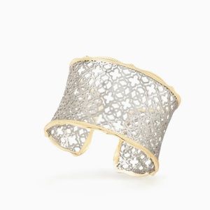 Kendra Scott Candice Cuff Bracelet in Silver Filigree Mix